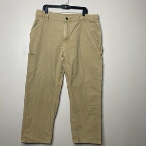 CARHARTT B151‎ DKH Canvas Loose Original Fit Carpenter Work Pants Mens Size 4x30